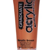 Daler Rowney Graduate Pintura Acrilica - Tubo de Plastico - 120ml - Color Marron Metalico