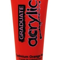 Daler Rowney Graduate Pintura Acrilica - Tubo de Plastico - 120ml - Color Naranja de Cadmio