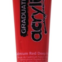 Daler Rowney Graduate Pintura Acrilica - Tubo de Plastico - 120ml - Color Rojo de Cadmio Profundo