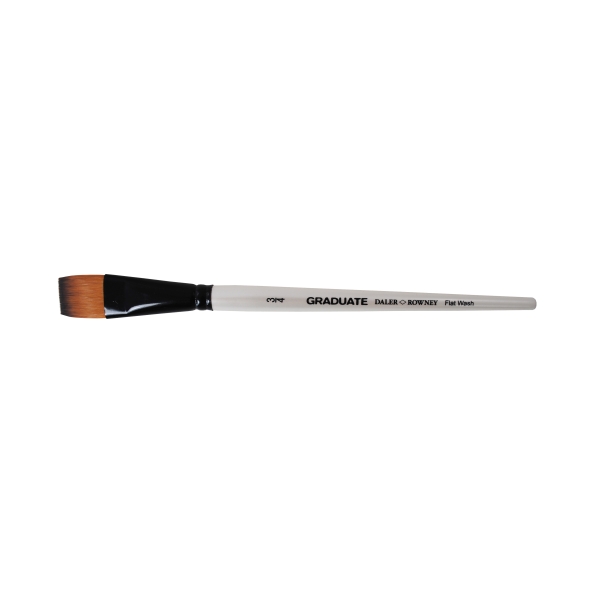 Daler Rowney Graduate Pincel Multitecnica - Pelo Sintetico - Mango Corto - Plano Lavis