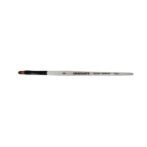Daler Rowney Graduate Pincel Multitecnica - Pelo Sintetico - Mango Corto - Lengua de Gato Nº6