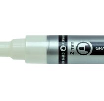 Lyra Mark All Rotulador Permanente - Multisuperficie - Punta Redonda - 2mm - Color Blanco