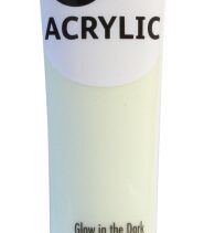 Daler Rowney Simply Pintura Acrilica - Tubo de Plastico - 75ml - Brilla en la Oscuridad - Color Fosforescente