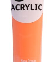 Daler Rowney Simply Pintura Acrilica - Tubo de Plastico - 75ml - Color Naranja Neon