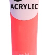 Daler Rowney Simply Pintura Acrilica - Tubo de Plastico - 75ml - Color Rojo Neon