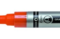 Lyra Mark All Rotulador Permanente - Multisuperficie - Punta Redonda - 2mm - Color Naranja