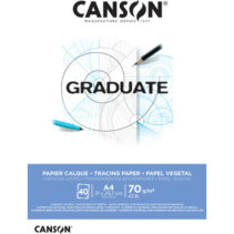Canson Graduate Vegetal Bloc Encolado de 40 Hojas A4 - 75g - Color Blanco