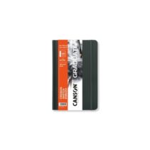 Canson Graduate Sketch Cuaderno con 60 Hojas - 14x21.6cm - 120g - Grano Fino - Tapa Dura - Color Blanco