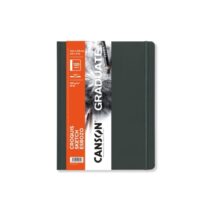 Canson Graduate Sketch Cuaderno con 60 Hojas - 21.6x27.9cm - 120g - Grano Fino - Tapa Dura - Color Blanco