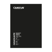 Canson Graduate Dibujo y Esbozo Cuaderno Grapado con 20 Hojas A3 - 140g - Grano Fino - Color Blanco
