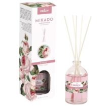 Prady Ambientador Mikado Rosas - Frasco de Cristal 100 ml y Varitas Difusoras