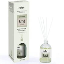 Prady Ambientador Mikado Neutralizador de Olores Para Cocina - Frasco de Cristal 100 ml y Varitas Difusoras