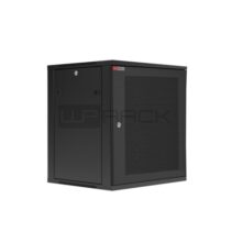 WP RWC-12606-B Armario Mural 12U - Puerta de Acero Perforada - Cerradura de Seguridad - 540x600x580mm - Color Negro