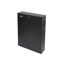 WP RWN-02601-B Armario Mural Vertical 4U - Cerradura de Seguridad con Llave Tubular - 600x150x750mm - Color Negro