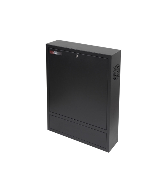 WP RWN-02601-B Armario Mural Vertical 4U - Cerradura de Seguridad con Llave Tubular - 600x150x750mm - Color Negro
