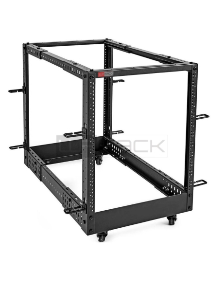WP ROS-156X-B Bastidor Abierto de Suelo 15U - Estructura de Acero Macizo - Fondo Ajustable hasta 1023mm - Ancho 600mm - 600x1023x800mm - Color Negro