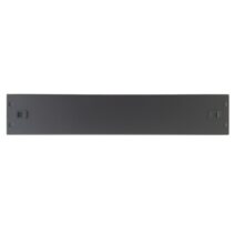WP Tapa Delantera para Armario 2U - Instalacion sin Tornillos - 490x15x100mm - Color Negro