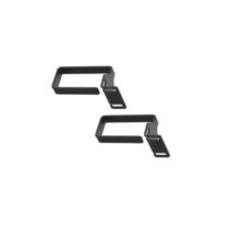 WP Pack de 2 Anillos 1U para Cableado - Metalico - 490x15x55mm - Color Negro