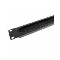 WP Guia 1U Cableado con Cepillo - 490x15x55mm - Color Negro