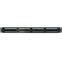 WP Patch Panel de 24 Puertos RJ45 CAT6 UTP - 1U IDC - Color Negro