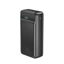 XO PR201 Powerbank 30000mAh - Entrada USB-C y Lightning - Salida USB-A y USB-C - 65W - Pantalla LCD - Color Negro