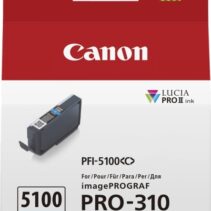 Canon PFI5100 Cyan Cartucho de Tinta Original - 6953C001/PFI-5100C