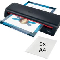 GBC 240HS Home Office A3 Plastificadora - Calentamiento en 2 Minutos - Desde Documentos de Identidad hasta Documentos A3 - Compatible con Bolsas de 75 a 125 micras - Color Negro /Rojo