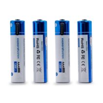 Energy Sistem Charge Pro C Pack de 4 Pilas Recargables USB-C - 1100mWh - 740mAh - AAA  - 1.5V - Carga Por USB-C