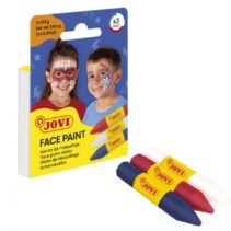 Jovi Face Paint Adventure Pack de 3 Barras de Maquillaje - Para todo Tipo de Pieles - Se Limpia Facilmente - Colores Blanco