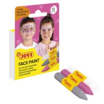 Jovi Face Paint Fantasy Pack de 3 Barras de Maquillaje - Para todo Tipo de Pieles - Se Limpia Facilmente - Colores Blanco