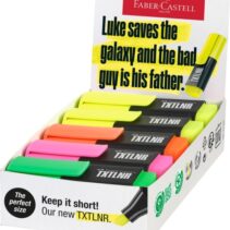 Faber-Castell TXTLNR Caja de 10 Marcadores Fluorescentes - Punta Biselada - Trazo entre 1