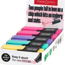 Faber-Castell TXTLNR Caja de 10 Marcadores Fluorescentes - Punta Biselada - Trazo entre 1