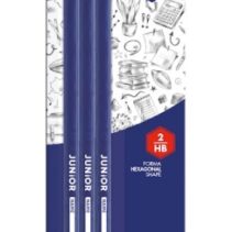 Alpino Junior Blister de 3 Lapices de Grafito HB con Cabecilla - Espacio para el Nombre