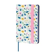 Finocam Flexi Joy Agenda en Catalan - Anual 2026 - Tapa Blanda - Formato F2 - 85x13x130mm - Semana Vista Horizontal - Tematica de Flores