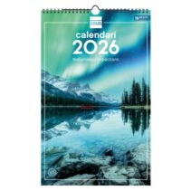 Finocam Calendario de Pared en Catalan - Anual 2026 - Imagenes Variadas - con Espiral - Espacio para Escribir - Tematica de Naturaleza