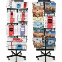 Finocam Expositor de Pie con 248 Calendarios Surtidos en Catalan - Anual 2026 - Estructura Metalica - Formato 5 Ruedas - Color Surtidos
