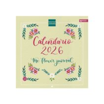 Finocam Calendario de Pared - Anual 2026 - Imagenes Variadas - 300x300mm - Espacio para Escribir - Tematica de Flores