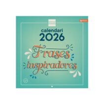 Finocam Calendario de Pared en Catalan - Anual 2026 - Imagenes Variadas - 300x300mm - Espacio para Escribir - Tematica de Frases Inspiradoras