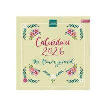 Finocam Calendario de Pared en Catalan - Anual 2026 - Imagenes Variadas - 300x300mm - Espacio para Escribir - Tematica de Flores