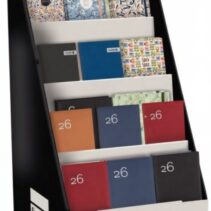 Finocam Expositor de Pie con 60 Agendas de Tapa Dura Surtidas - Anual 2026 - Estructura de Carton - Color Surtidos