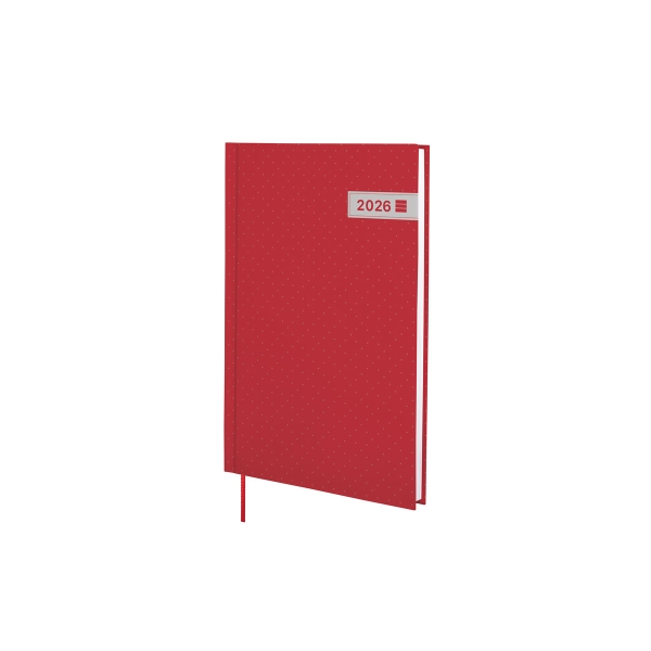 Finocam Dynamic Porto Agenda - Anual 2026 - Sin Cierre - Formato Y10 - 145x12x210mm - Semana Vista en Vertical - Color Rojo
