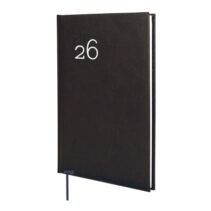 Finocam Dynamic Milano Agenda Profesional - Anual 2026 - Tapa Dura Acolchada - Formato Y11 - 168x19x245mm - Semana Vista en Vertical - Color Negro