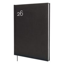 Finocam Dynamic Milano Agenda Profesional - Anual 2026 - Tapa Dura Acolchada - Formato Y12 - 214x19x275mm - Semana Vista en Vertical - Color Negro