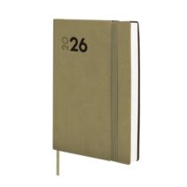 Finocam Dynamic Mara Agenda Profesional - Anual 2026 - Tapa Blanda - Cierre con Goma Elastica - Formato Y4 - 124x22x174mm - 1 Dia por Pagina - Color Verde
