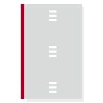 Finocam R4067 Bloc de Notas para Agendas Open - Perforado - Formato A4 - 210x5x297mm - Lineas Guia - Color Gris Claro