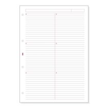 Finocam R4044 Recambio para Agendas Open - Lineas Guia Horizontales - Formato A4 - 210x5x297mm - Color Blanco