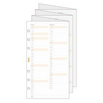 Finocam C996 Planificador de Recambio para Agendas Classic - Anual 2026 - Desplegable - Formato 609 - 94x1x171mm - Color Blanco