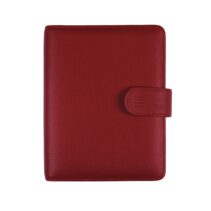 Finocam Open Piel Andrea Agenda Organizador - Formato 500 - 165x40x210mm - Semana Vista en Vertical - Color Burdeos