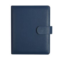 Finocam Open Piel Andrea Agenda Organizador - Anual 2026 - Formato 1000 - 205x43x249mm - Semana Vista en Vertical - Color Azul