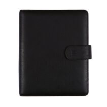 Finocam Open Piel Andrea Agenda Organizador - Anual 2026 - Formato 1000 - 205x43x249mm - Semana Vista en Vertical - Color Negro